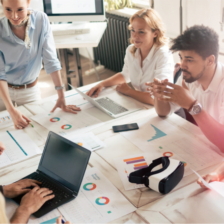 Zespół podczas warsztatu ux